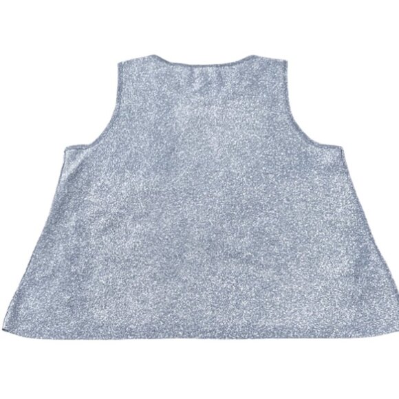 NWT CeCe Light Blue Sleeveless Tank Top XL Pullover Casual Versatile Blouse - Picture 8 of 9